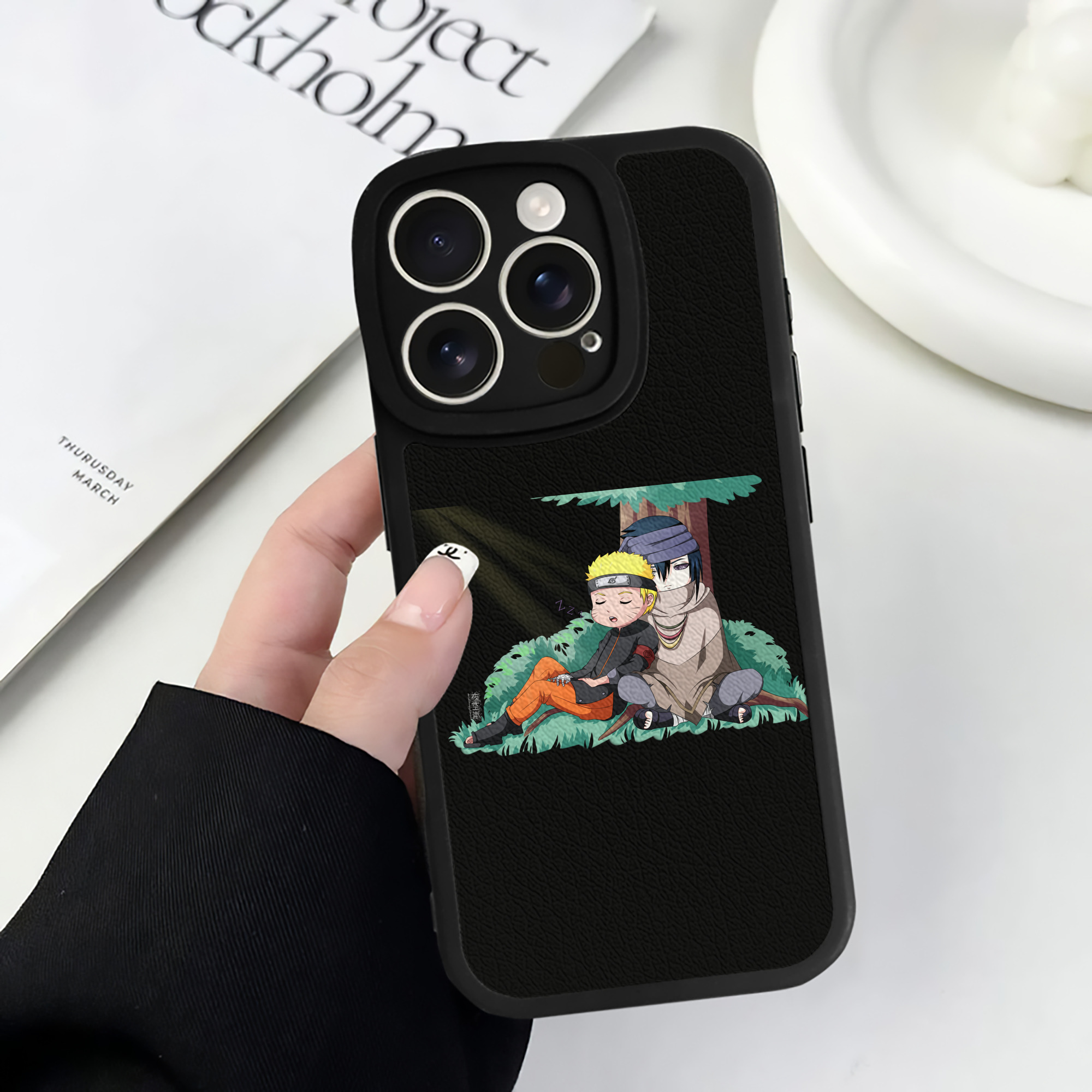 （画像用） NARUTO -ナルト- うずまき ナルト Uzumaki Naruto 【iPhone 16シリーズ対応】シリコンスマホケース（レザー調） 材質：シリコン